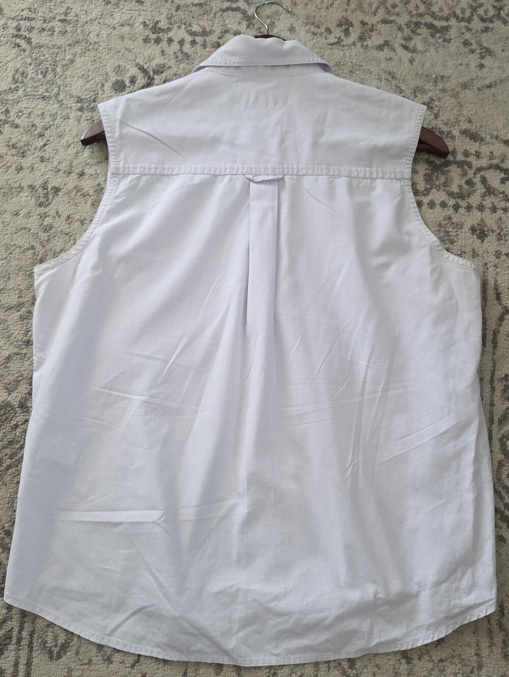 Cabelas Shirt Womens Large Gray Soft Canvas Trail Sleeveless Button Up Outdoor - Picture 6 of 9
